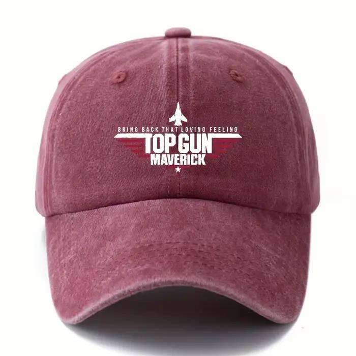 Casquette de baseball vintage TOP GUN MAVERICK style sportif casquette réglable bord incurvé protection solaire pour homme et femme occasions décontractées quatre saisons