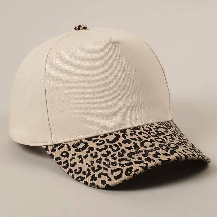 Chapeau de Baseball léopard avec LOGO personnalisé pour femmes