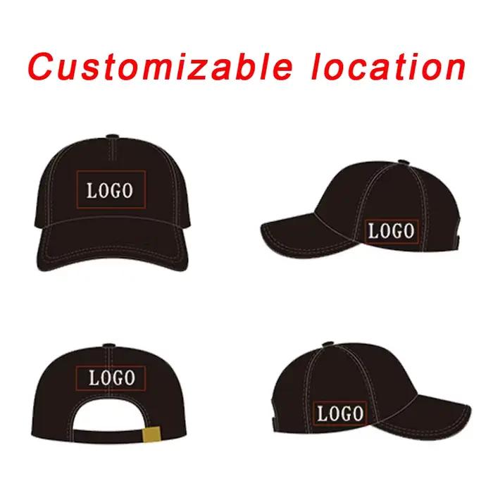 Concevez votre propre logo Casquettes de baseball en velours côtelé Hommes Femme Chapeau