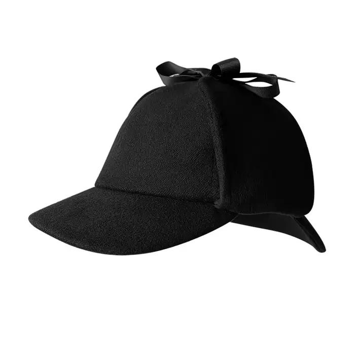 Chapeau Sherlock Holmes Deerstalker unisexe de style britannique pour l'automne et l'hiver