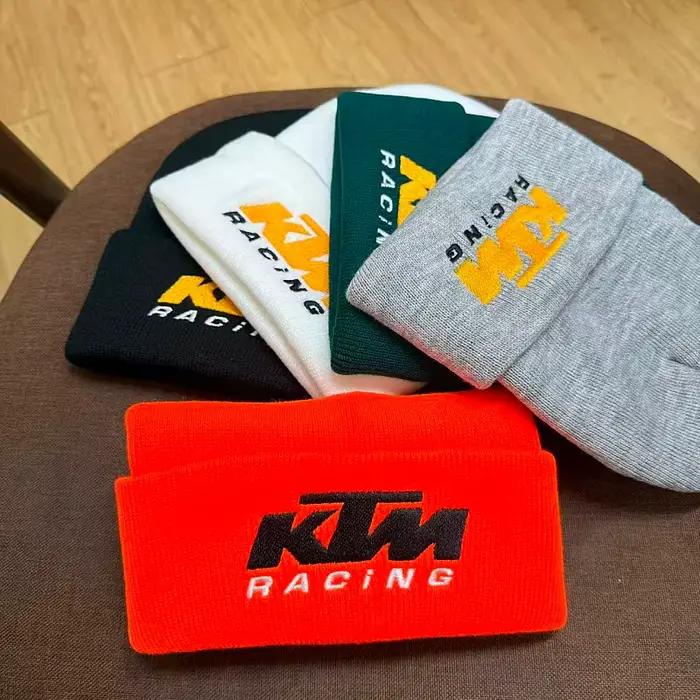 Nouveau bonnet tricoté brodé KTM