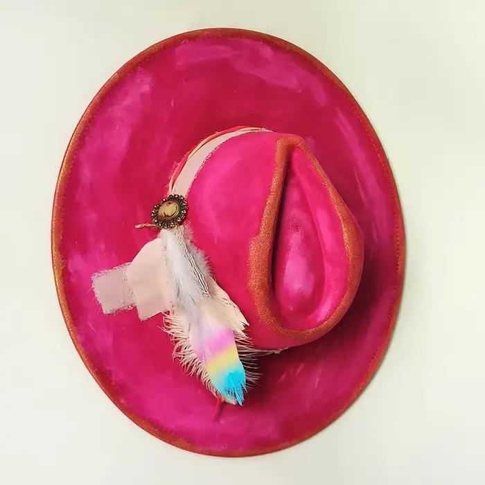 Fedoras en plumes pour femmes
