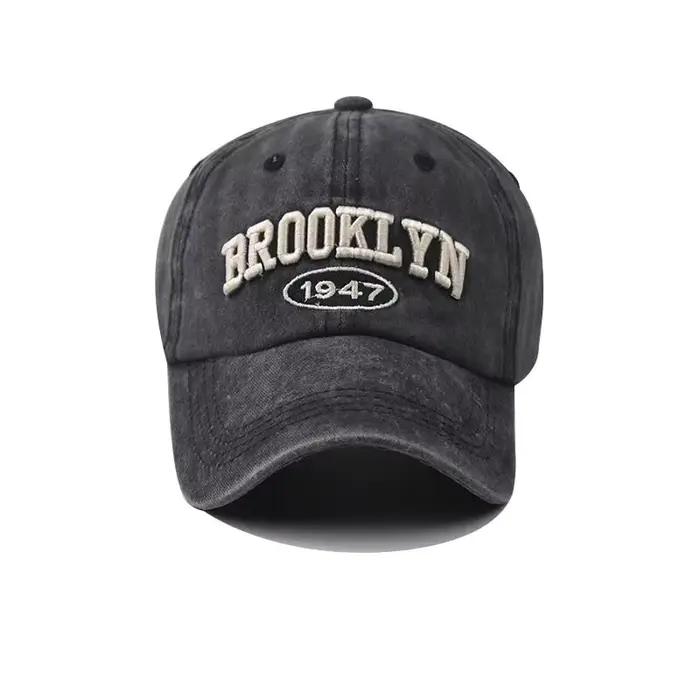 Nouveau chapeau de Baseball brodé en coton Brooklyn