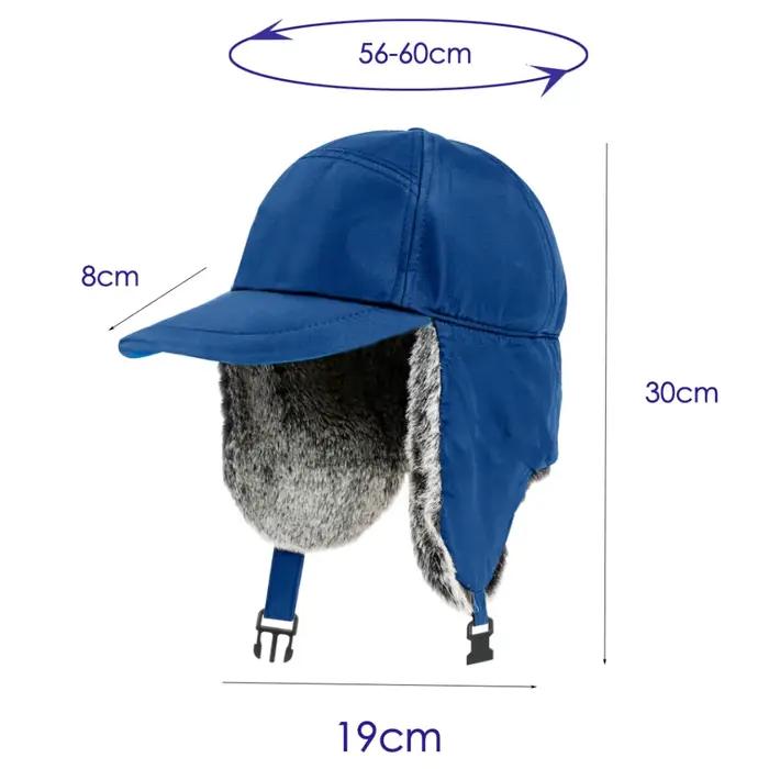 Chapeau russe hommes femmes imperméable neige Ski earflap casquette épais chaud polaire doublé automne hiver
