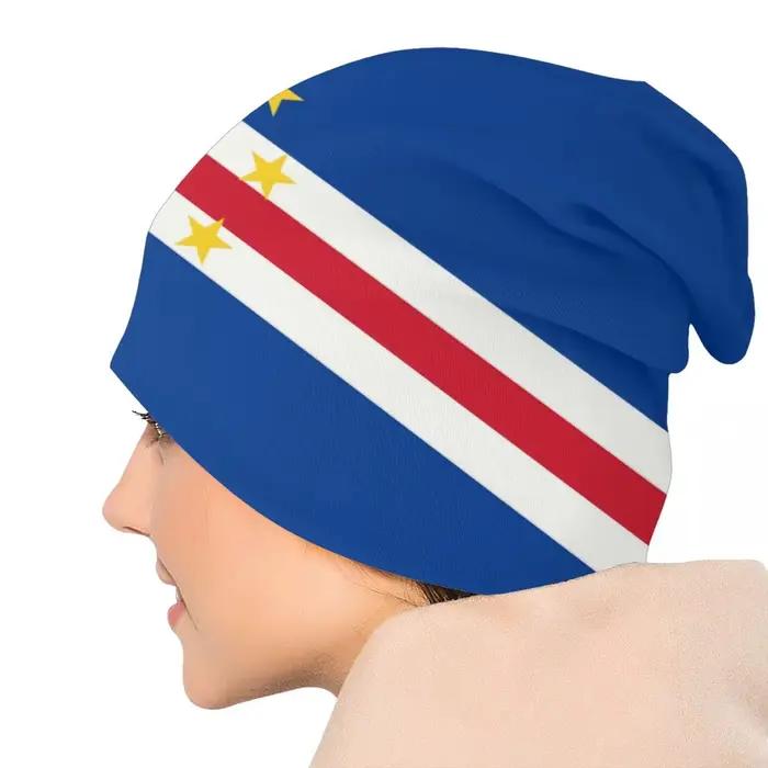 Cape Verde drapeau Skullies bonnets casquettes hommes femmes unisexe Cool hiver chaud tricot chapeau adulte Bonnet chapeaux