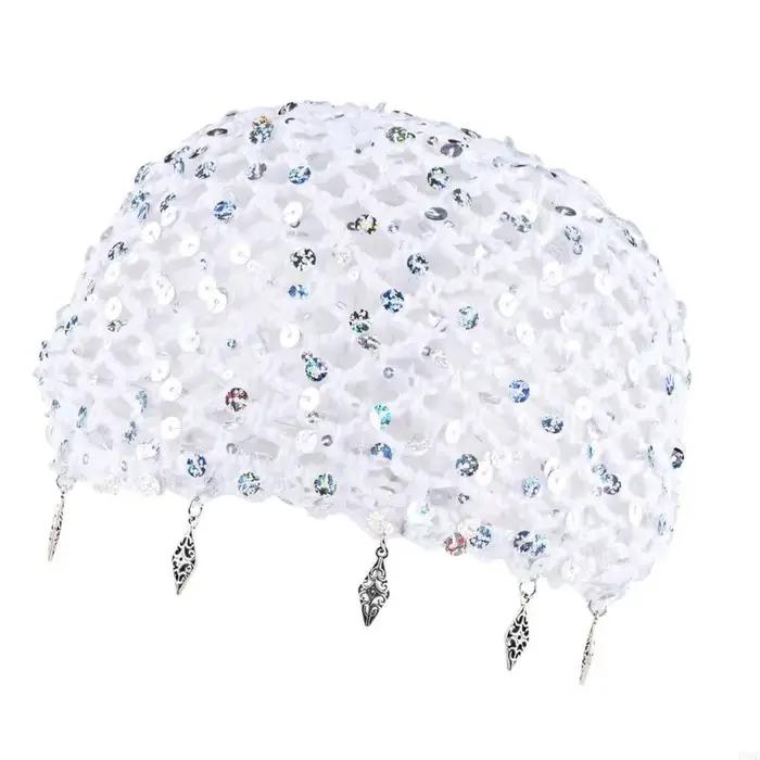 Casquette en Crochet à tissage ouvert avec embellissement disque
