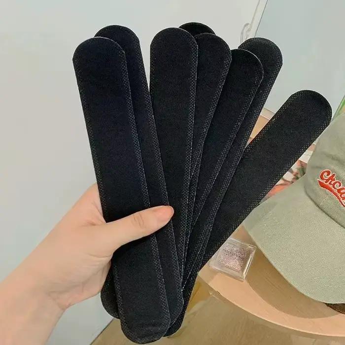 10/100 pièces chapeau absorbant la sueur autocollants femmes hommes coton Anti-saleté sport ceinture casquette jante