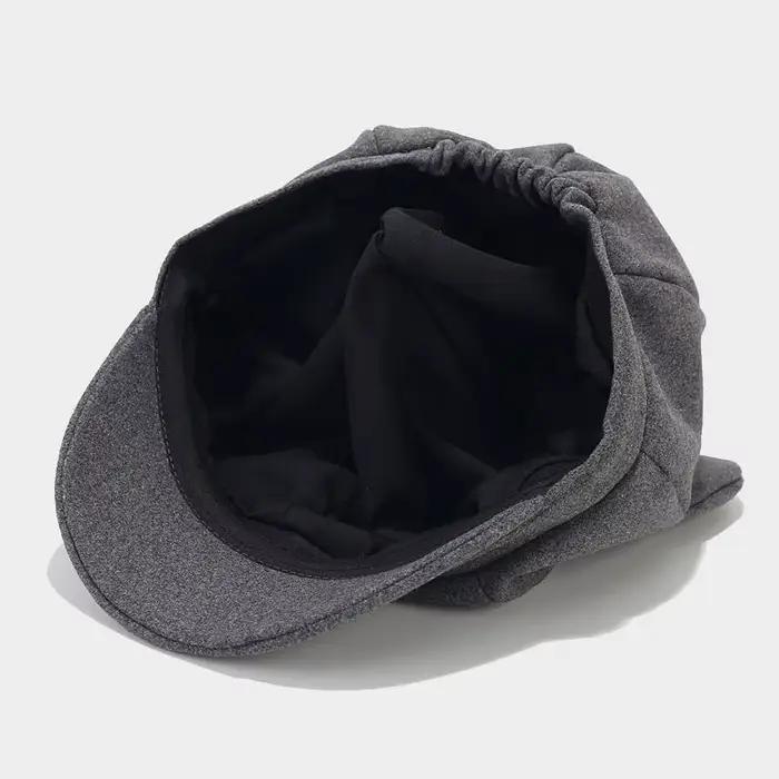 Nouveau béret femmes mignon chat oreille octogonale chapeaux