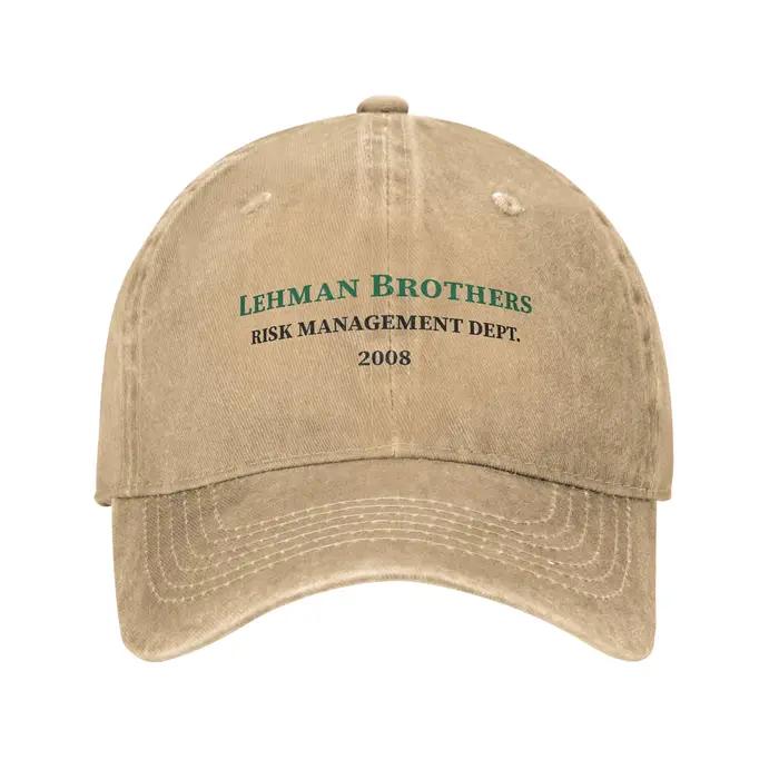Lehman Brothers casquette de Baseball décontractée risque département en plein air gymnase Hip Hop chapeaux été crème