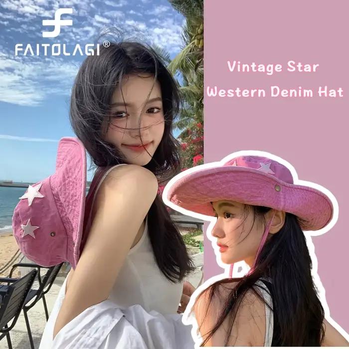 Chapeau de Cowboy Punk Star pour Femme