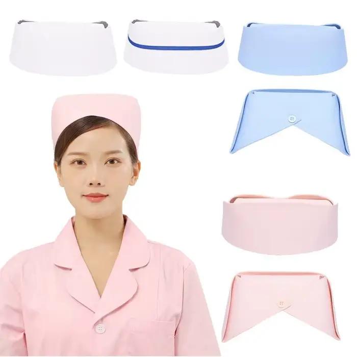Accessoires de costumes chapeau d'infirmière salle d'opération Durable maternité hôtels casquette de travail clinique infirmière bandeau femmes