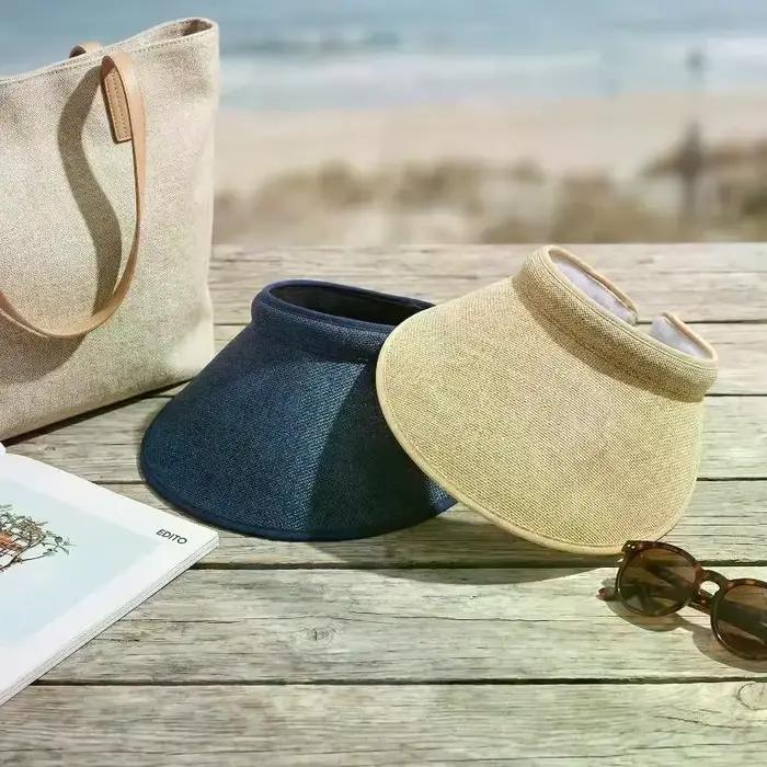 Chapeau de soleil en paille pour femme