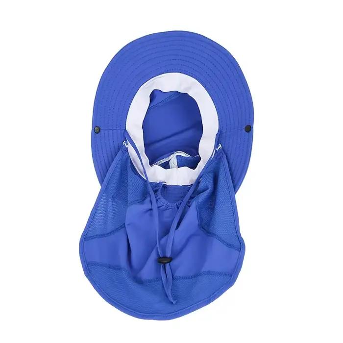 Chapeau de soleil Udissolve 50+ pour enfants avec visière large et rabat de cou protection UV occasionnelles spéciales pour garçons filles polyester résistant et confortable