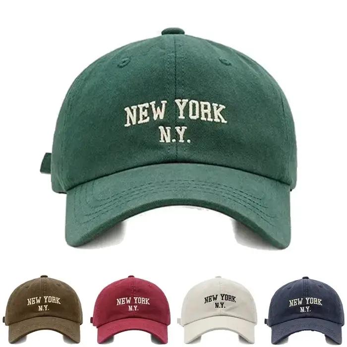 Casquette de Baseball avec lettres de NEW YORK pour femmes et hommes
