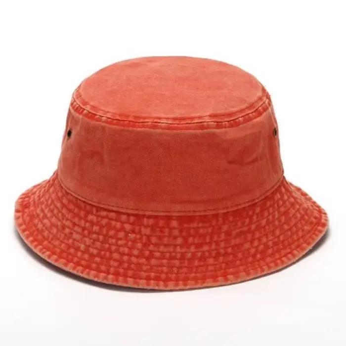 Chapeau de pêcheur en denim délavé rétro