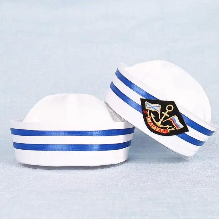 Casquette Militaire Bleue et Blanche Tendance pour Adultes et Enfants
