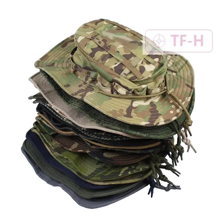 Casquette Boonie à large bord camouflage pour hommes et femmes, chapeau de sport anti-UV pour chasse, randonnée, pêche et occasions estivales