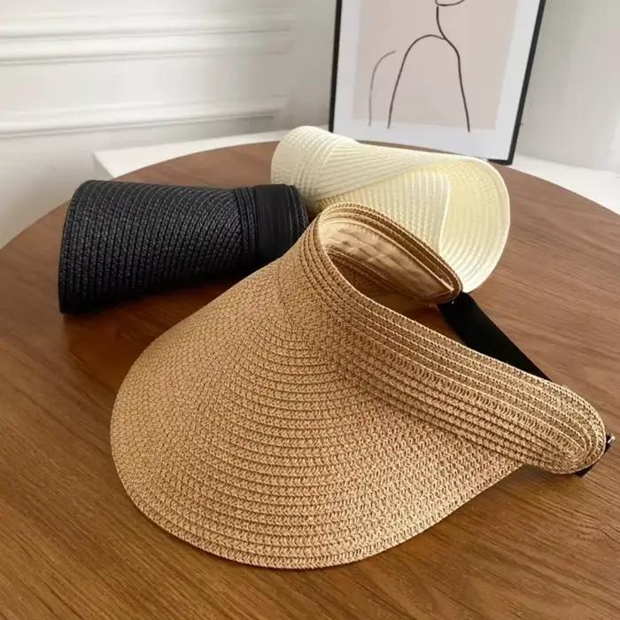 Casquettes à visière supérieure vide Anti-UV pour femmes