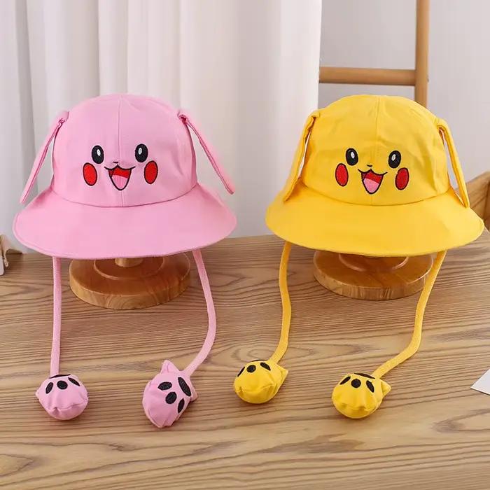 Chapeaux d'été en coton à larges bords pour enfants