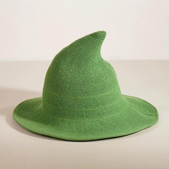 Chapeau de sorcier pointu pliable