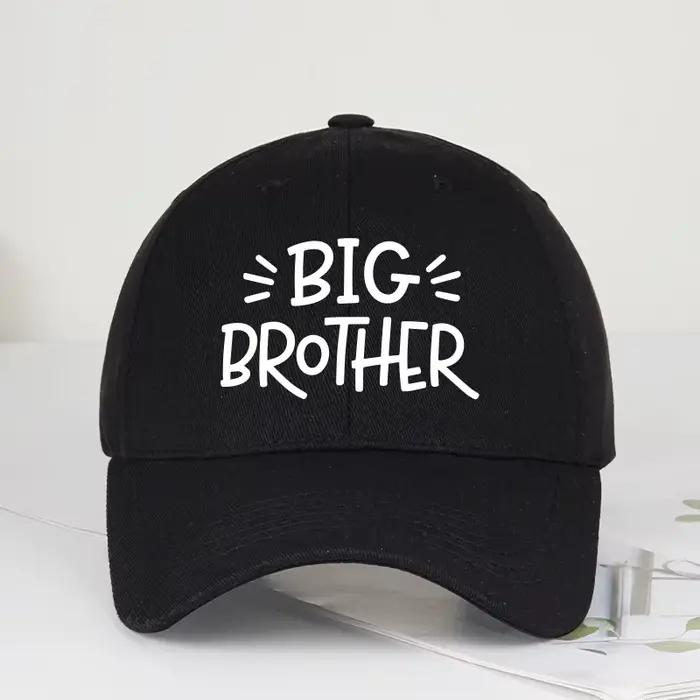 Casquette de baseball Coolwind BIG BROTHER avec imprimé lettres et visière souple