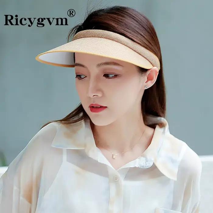 RICYGVM Chapeau de paille pour femme