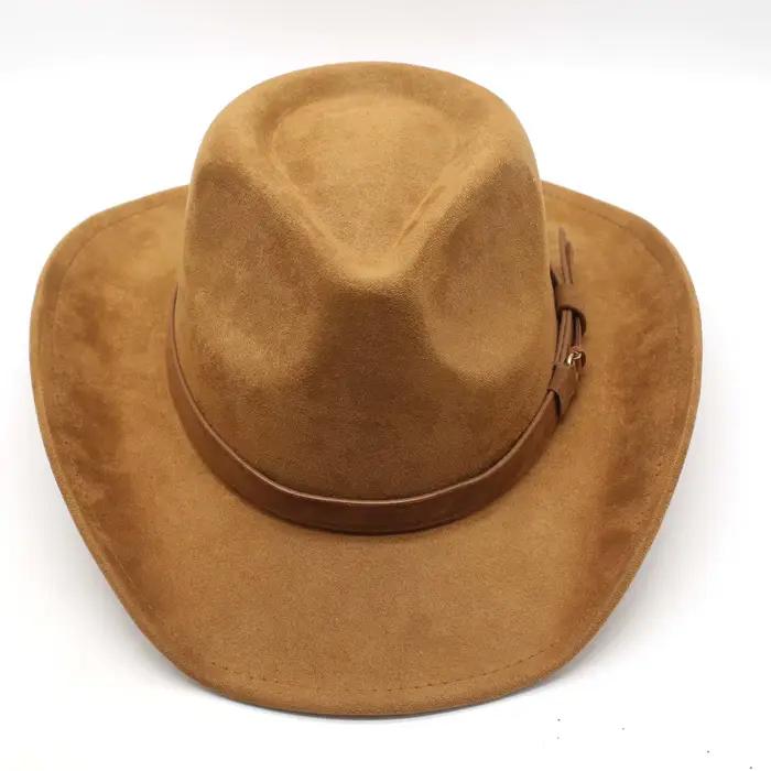 Chapeau de cow-girl en feutre pour femmes et hommes