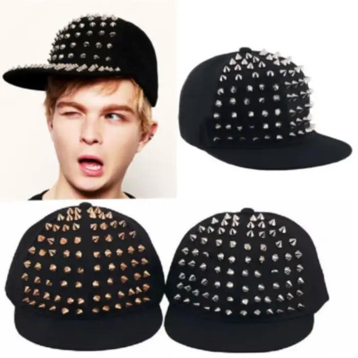Nouvelle Casquette de Baseball Vintage Hip Hop Y2K avec Rivets Argentés