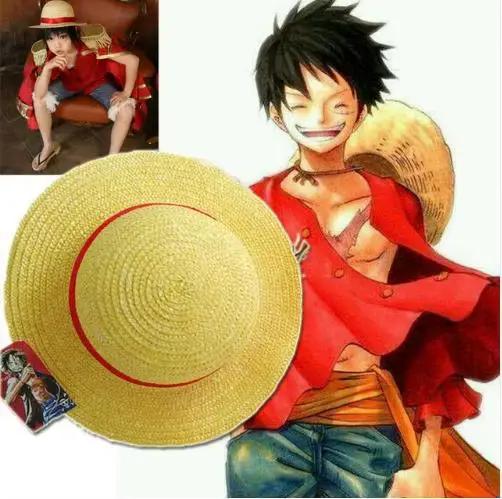Chapeau de paille jaune tressé Luffy de ONE PIECE pour adulte