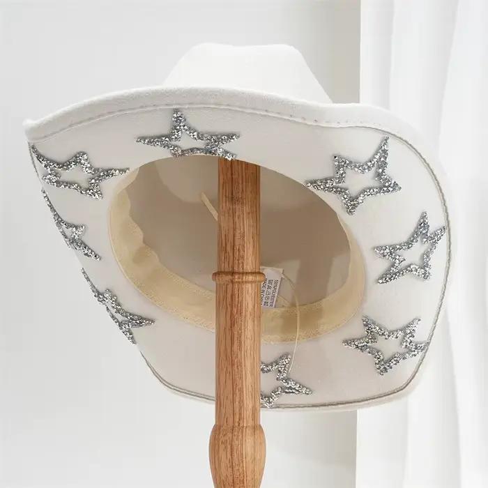 Chapeau de Cowgirl à large bord pour femmes et hommes