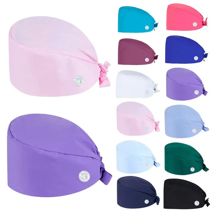 Mode solide chapeau de travail décontracté unisexe gommage casquette avec bouton animal de compagnie agence de