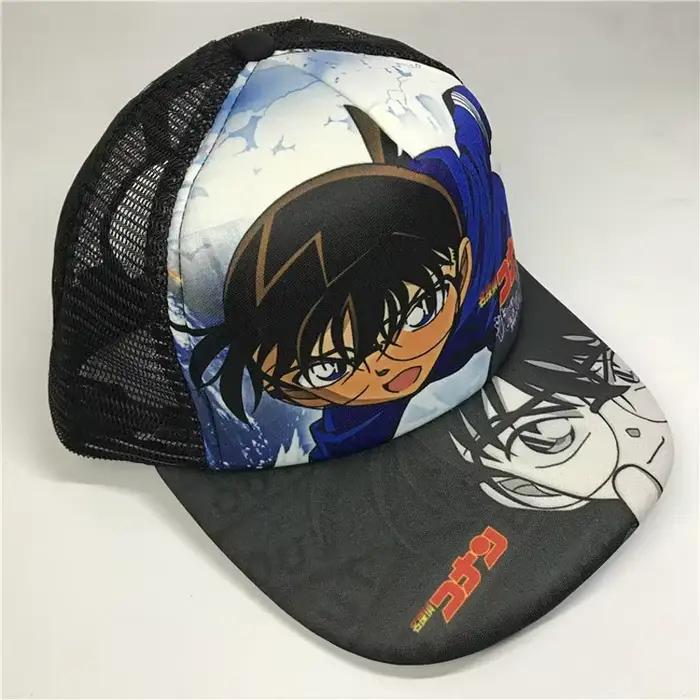 Détective Conan Anime casquette de soleil mode décontracté en plein air visière Snapback maille chapeau