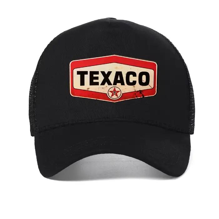 Casquette de baseball Texaco en coton imprimé, style sportif pour homme et femme, ajustement réglable, confort respirant pour toutes les saisons
