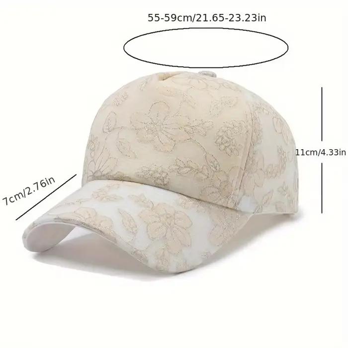 Chapeau de soleil en dentelle léger pour femme – Casquette de baseball respirante et protection UV | Accessoire