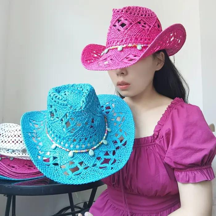 Chapeau de cowboy rétro pour hommes et femmes