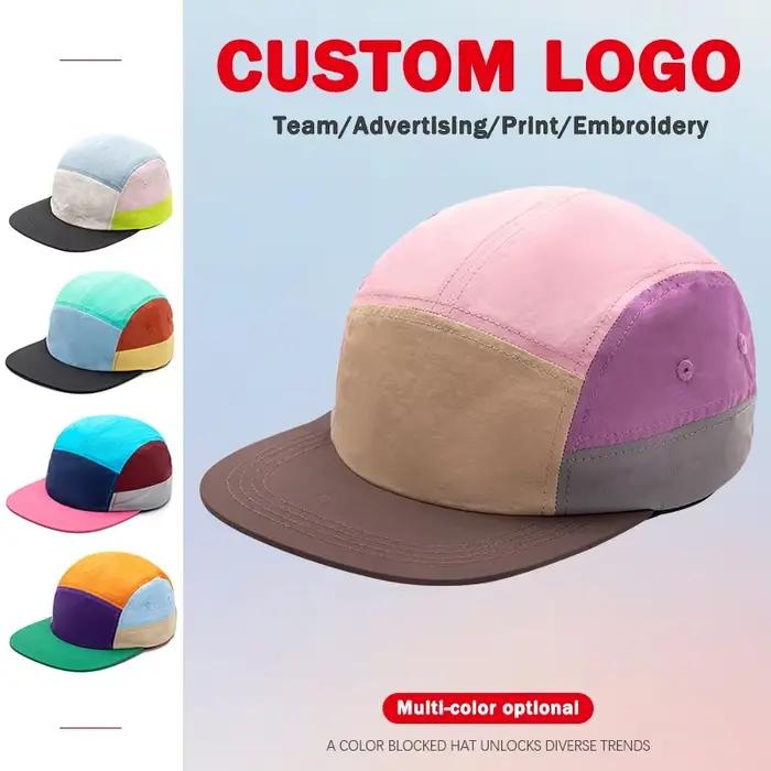 Casquette de baseball à bords plats pour hommes et femmes protection solaire polyester multicolore ajustable pour plein air printemps été