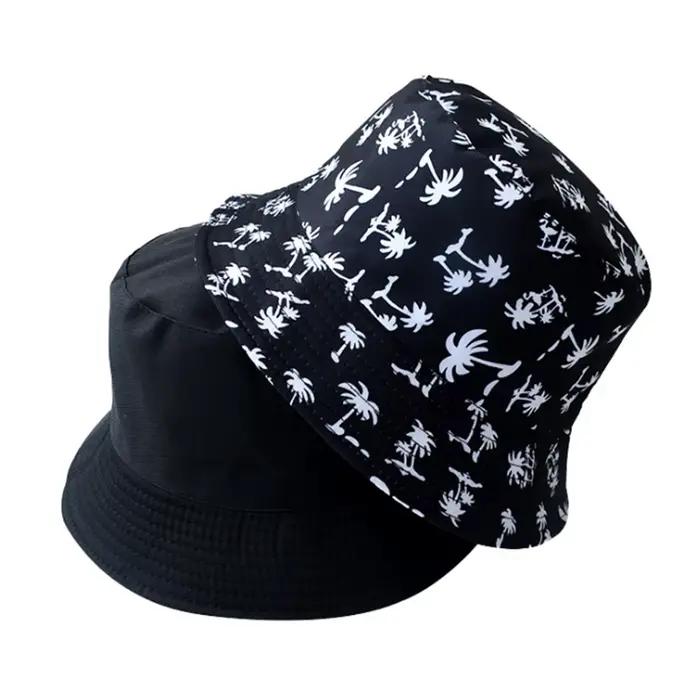 Chapeau seau Panda Double face pour hommes et femmes