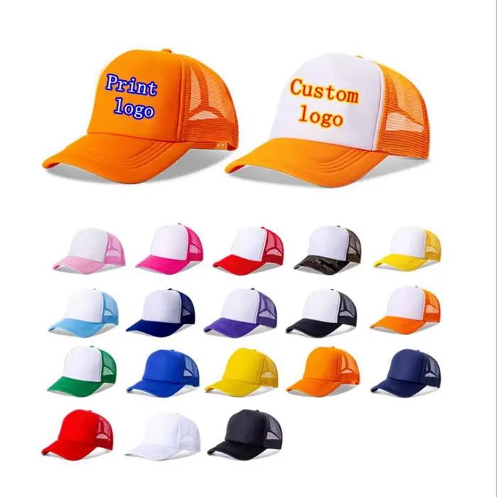 Casquette MYZOPER de camionneur avec épissure publicitaire pour hommes, réglable, respirante, patchwork, logo personnalisable, casquette de baseball d'été, chapeau pour adultes, style sport, occaions détendues