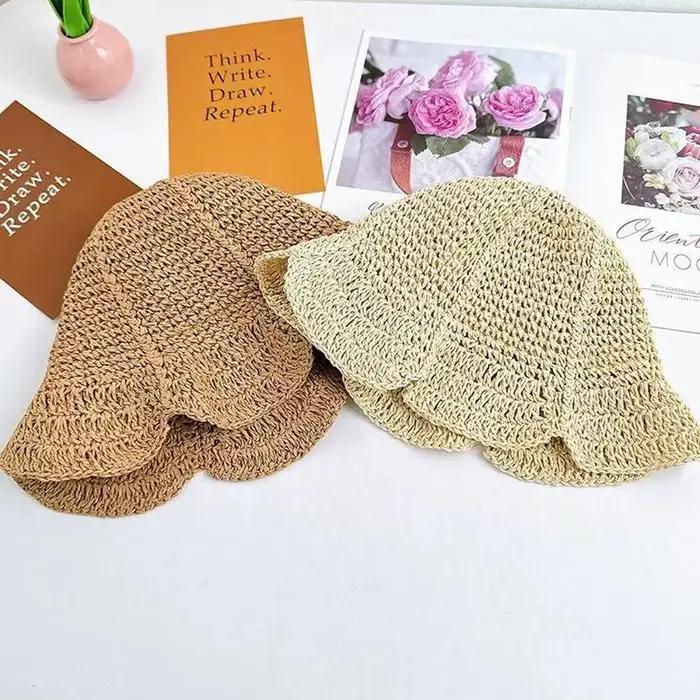 Chapeau seau à fleurs élégant pour femmes