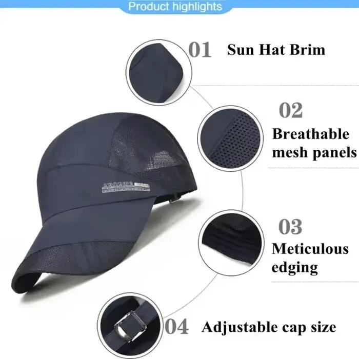 Casquettes de sport, chapeau de soleil d'été pour hommes et femmes