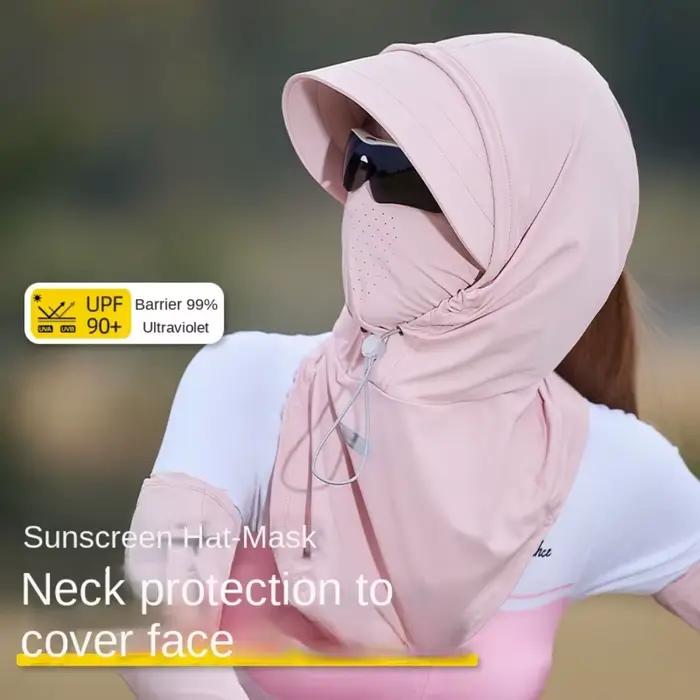 Casquette de protection solaire respirante intégrale avec large bord UPF 50+ et couvre-nuque long
