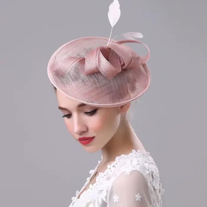Fascinator-Fedoras en maille de fil élégant pour femmes