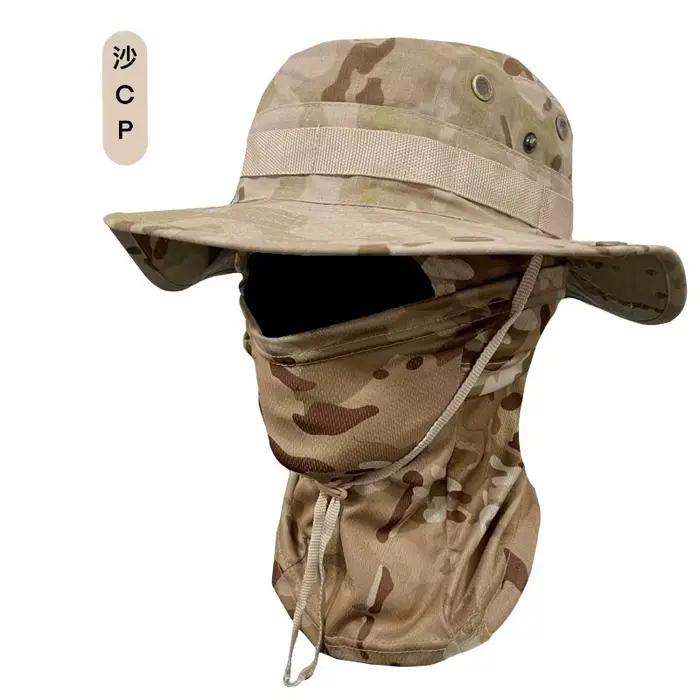 Chapeau Bob et Masque Camouflage Ajustables pour Hommes et Femmes