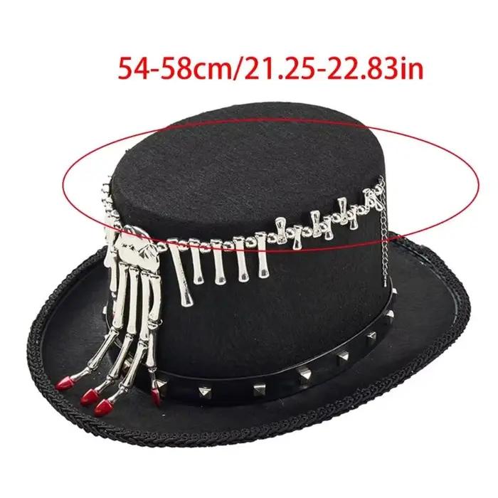 Chapeau Costume gothique élégant 39BB, marron, gris, pour événement Cosplay