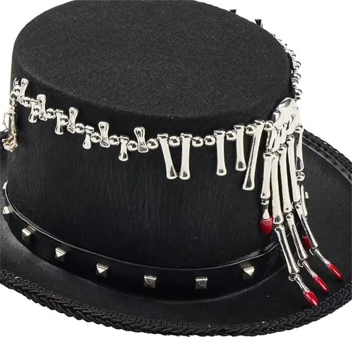 Chapeau Costume gothique élégant 39BB, marron, gris, pour événement Cosplay