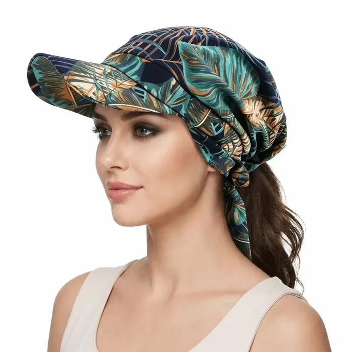 Casquette de baseball vintage tendance avec visière imprimée