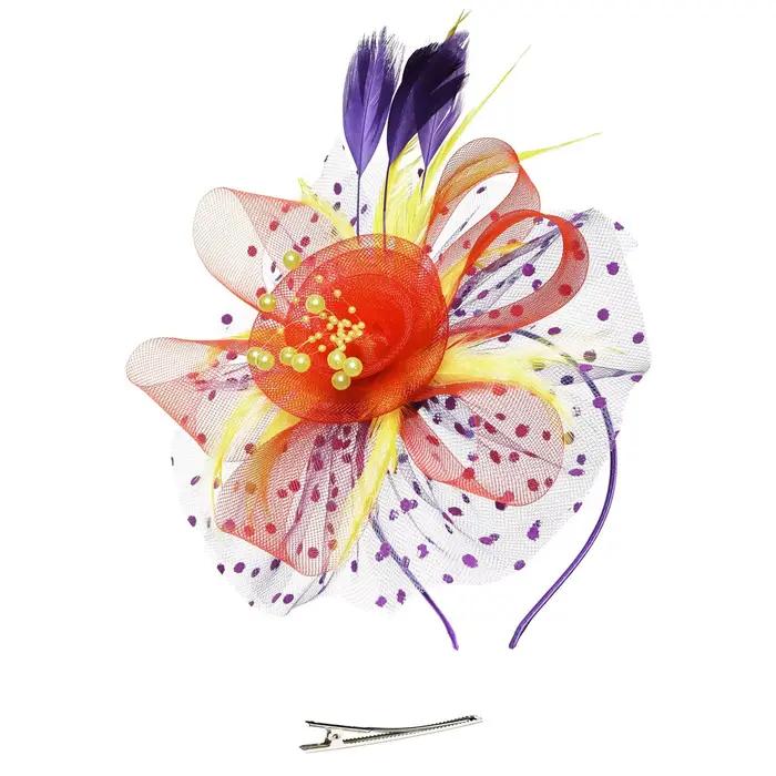Fascinateur de fleur de plume vintage pour femmes