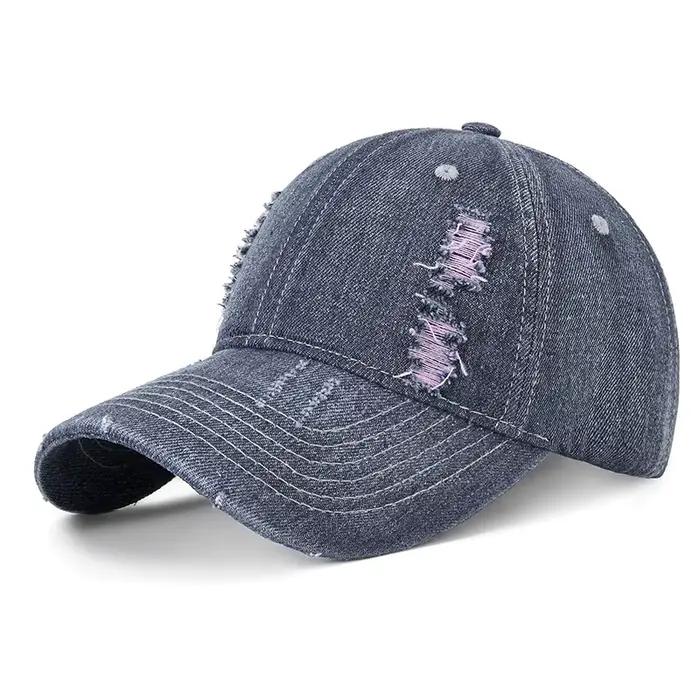 Casquette de Baseball en Denim pour hommes et femmes
