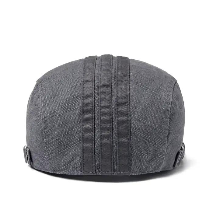 CNTANG nouveaux hommes béret mode broderie casquette plate visière d'été pour homme