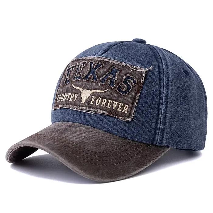Casquette de Baseball unisexe en coton délavé